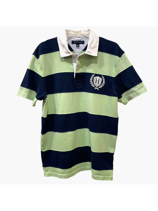 Tommy Hilfiger Other - Tommy Hilfiger Boys Size Large Polo Shirt Striped Embroidered Rugby Y2K #8